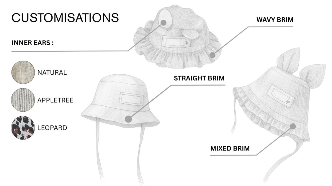 Puppy Linen Bonnet (Straight/Neutral) - Cappuccino [SHOMKA