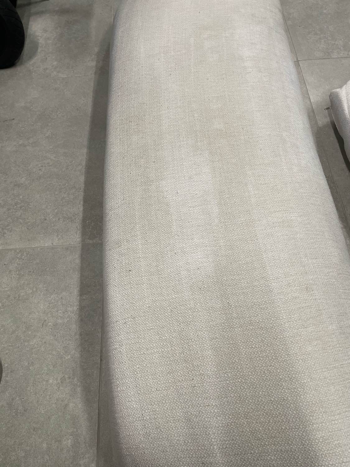 Zetel voor reiniging in Zoersel - vlekken zichtbaar