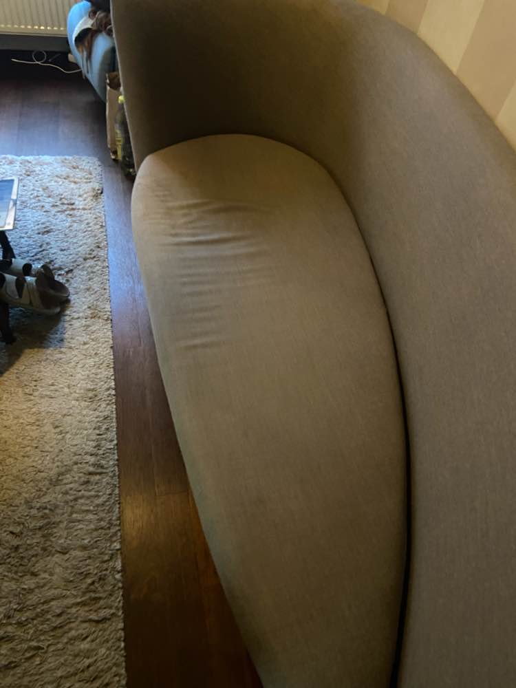 Zetel voor reiniging in Sint-Katelijne-Waver - vlekken zichtbaar