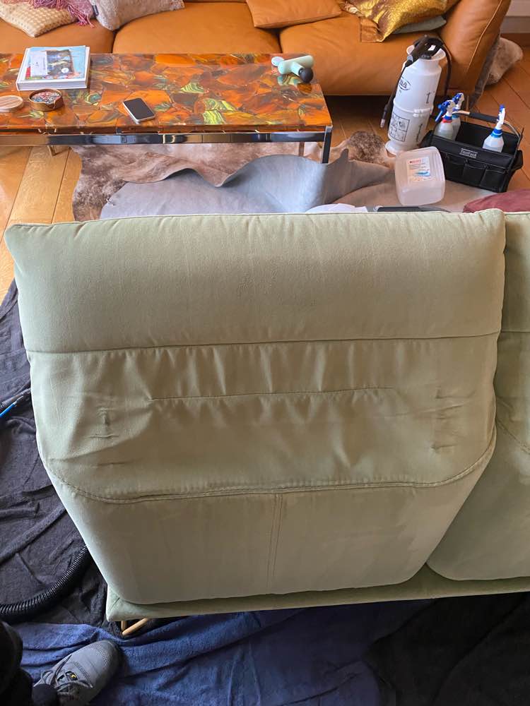 Zetel na professionele reiniging in Mechelen - vlekvrij resultaat