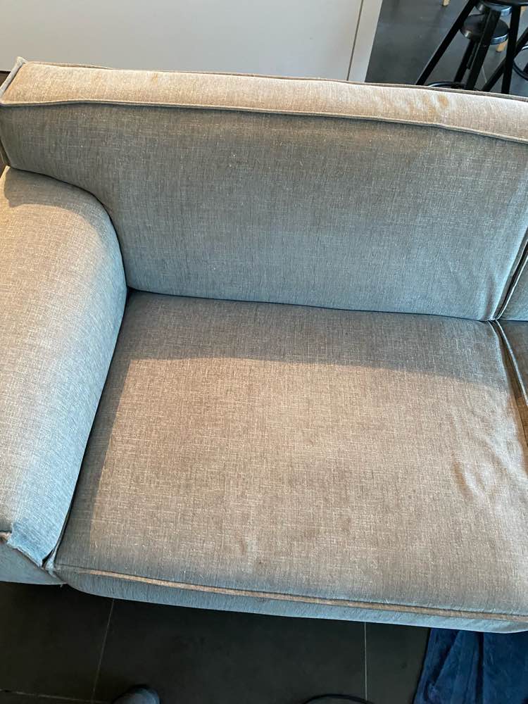 Zetel na professionele reiniging in Bredene - vlekvrij resultaat