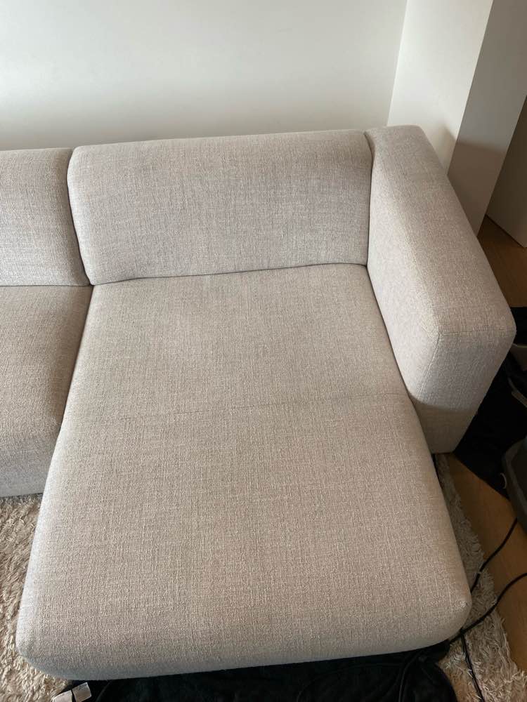 Zetel na professionele reiniging in Kuurne - vlekvrij resultaat