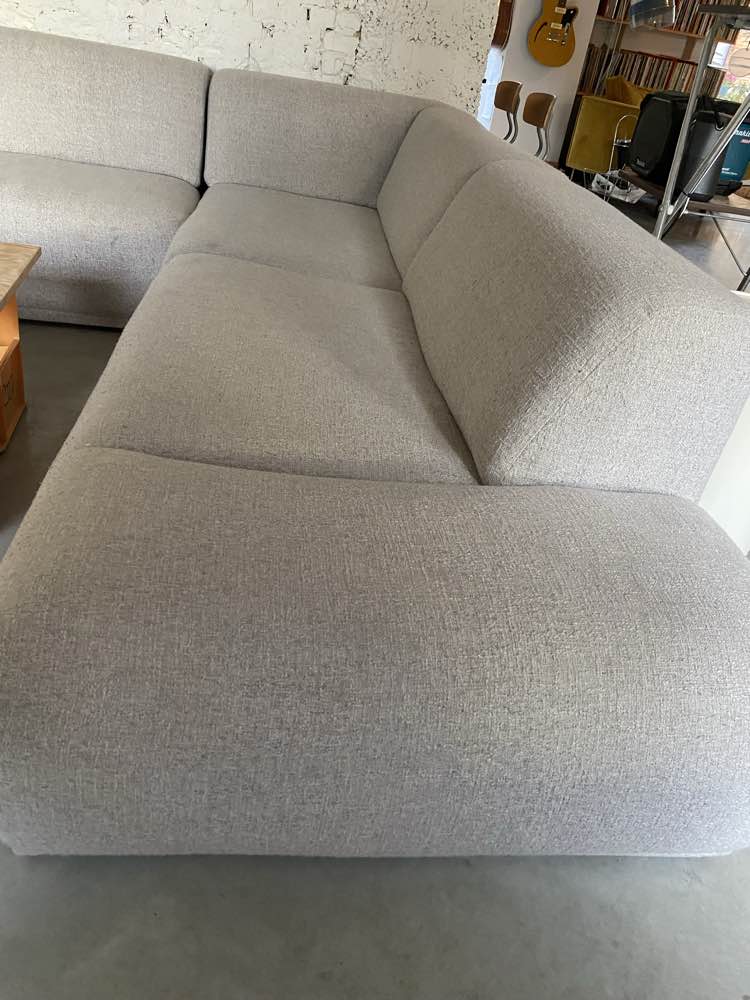 Zetel voor reiniging in Rotselaar - vlekken zichtbaar