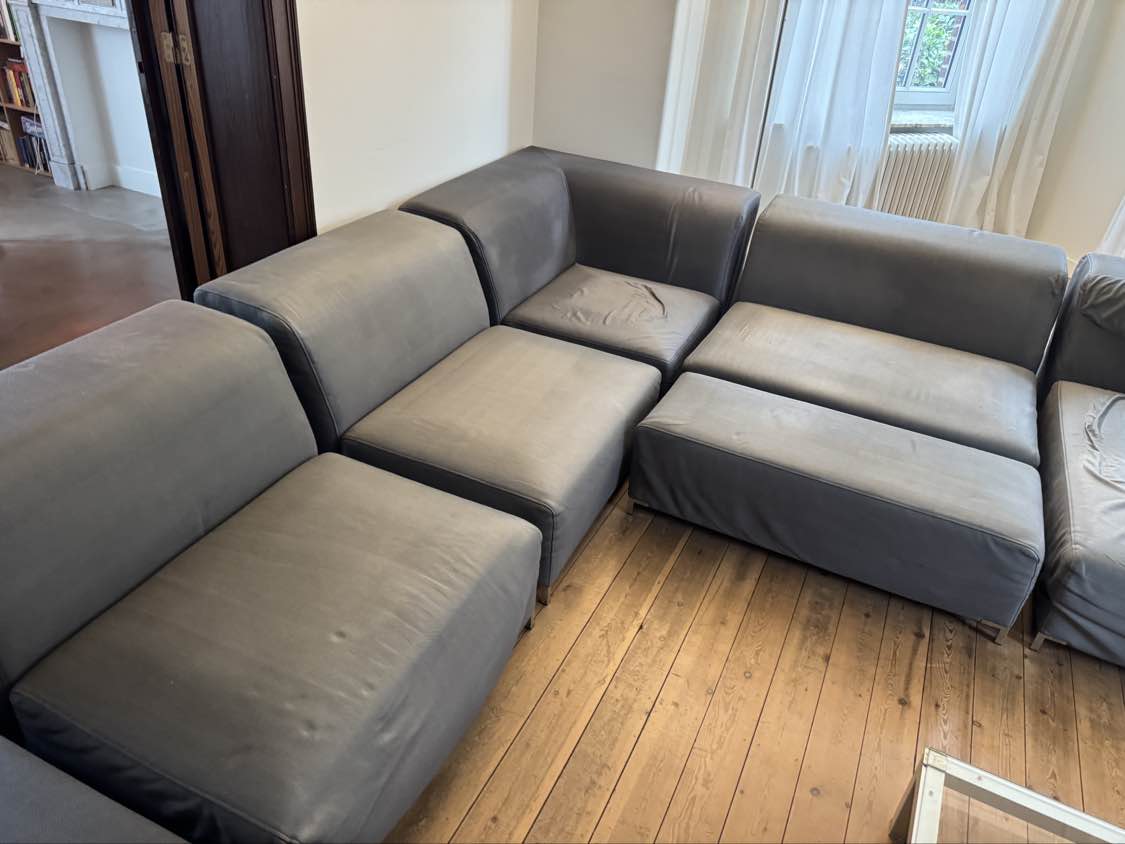 Zetel na professionele reiniging in Bierbeek - vlekvrij resultaat