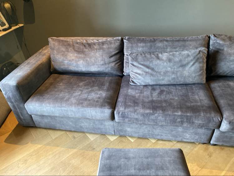 Zetel na professionele reiniging in Linter - vlekvrij resultaat