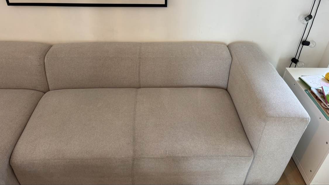 Zetel na professionele reiniging in Nijlen - vlekvrij resultaat