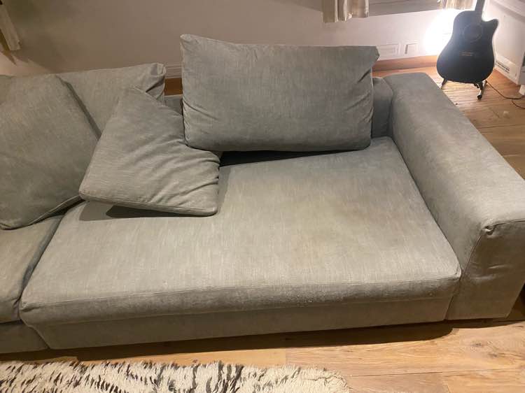 Zetel na professionele reiniging in Schoten - vlekvrij resultaat