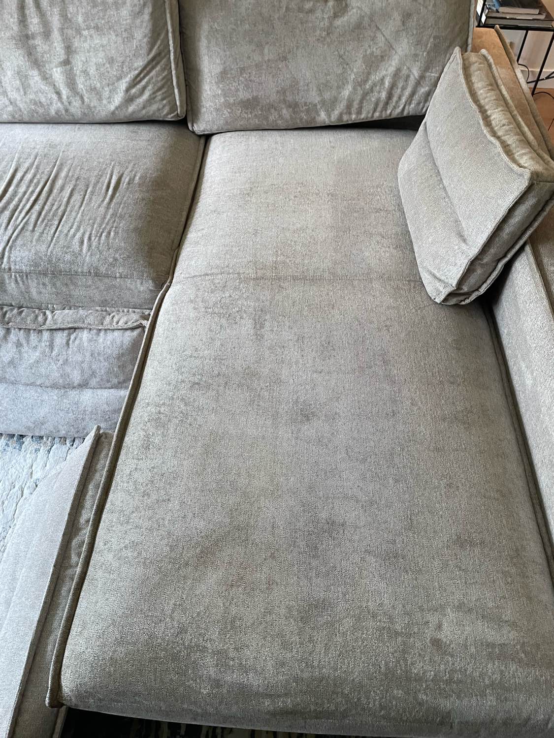 Zetel na professionele reiniging in Kapellen - vlekvrij resultaat